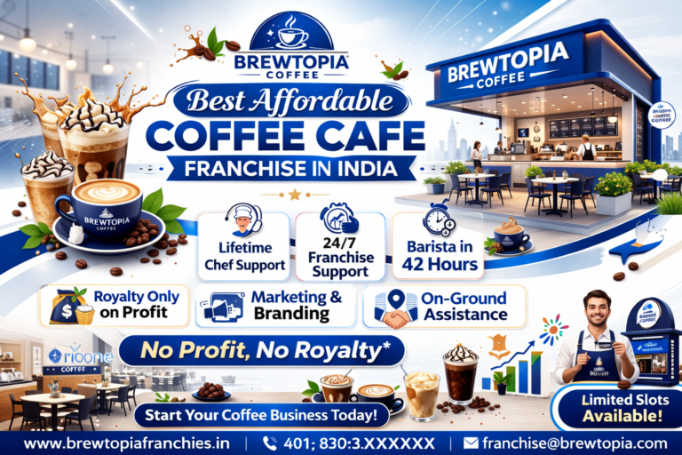 Best Affordable Coffee Cafe Franchise in India – Brewtopia Coffee