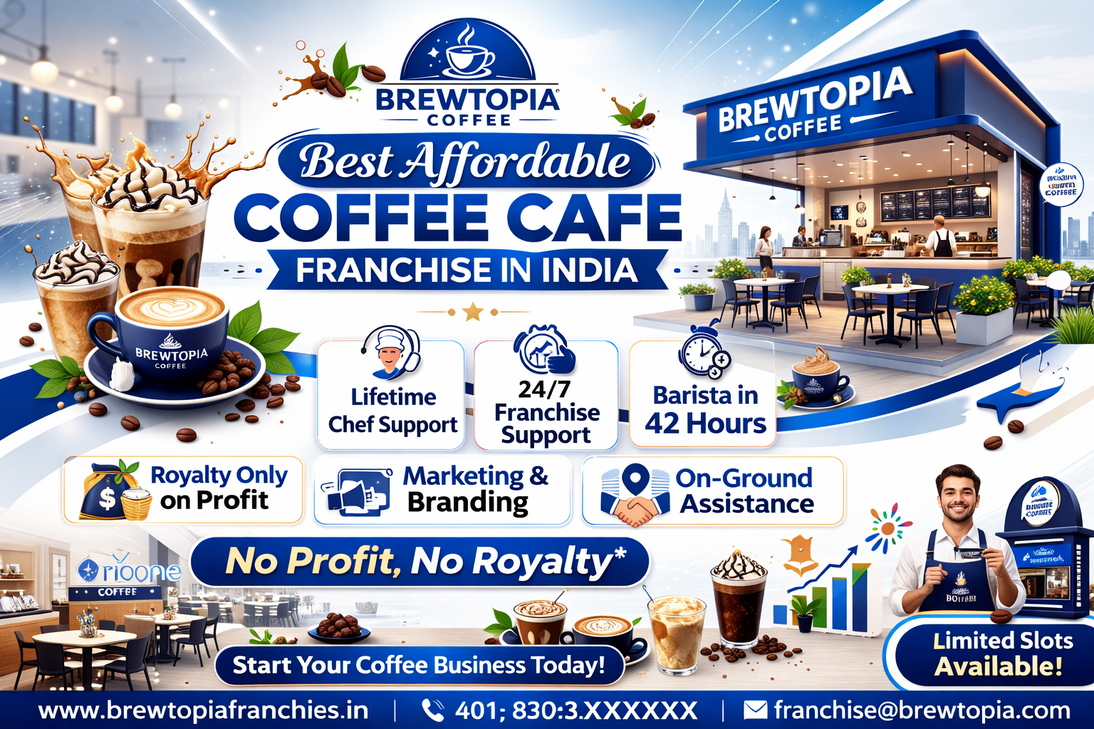 Best Affordable Coffee Cafe Franchise in India – Brewtopia Coffee