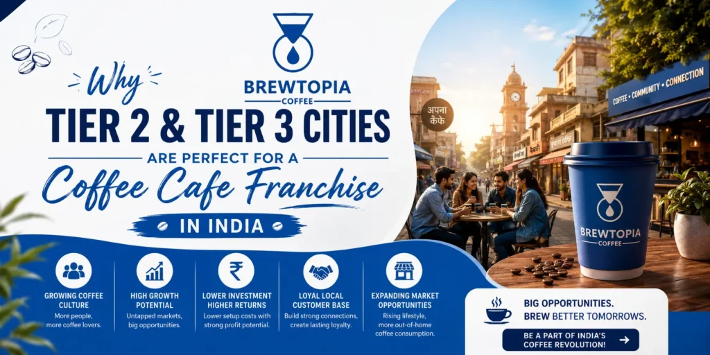 Why Tier 2 & Tier 3 Cities Are Perfect for a Coffee Cafe Franchise in India